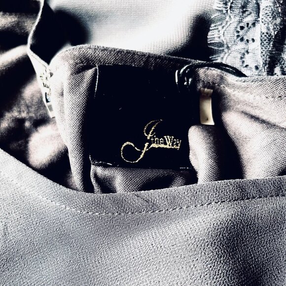 J the Way Maxi Dress with Lace (L) New With Tag - Picture 6 of 9